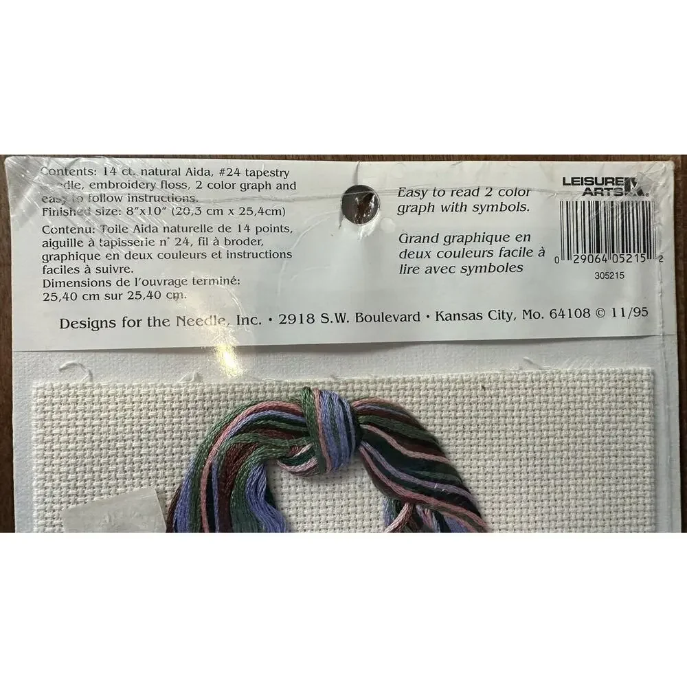 Vintage Counted Cross Stitch kit Serenity Prayer Designs for the Needle NIP